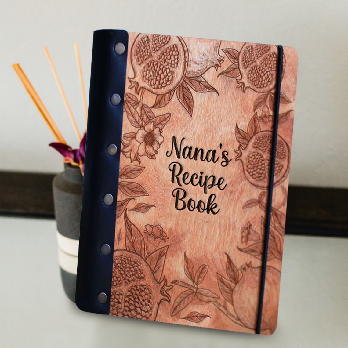 Custom Family Wooden Recipe Book For Mum Grandma Christmas Day Gift Ideas