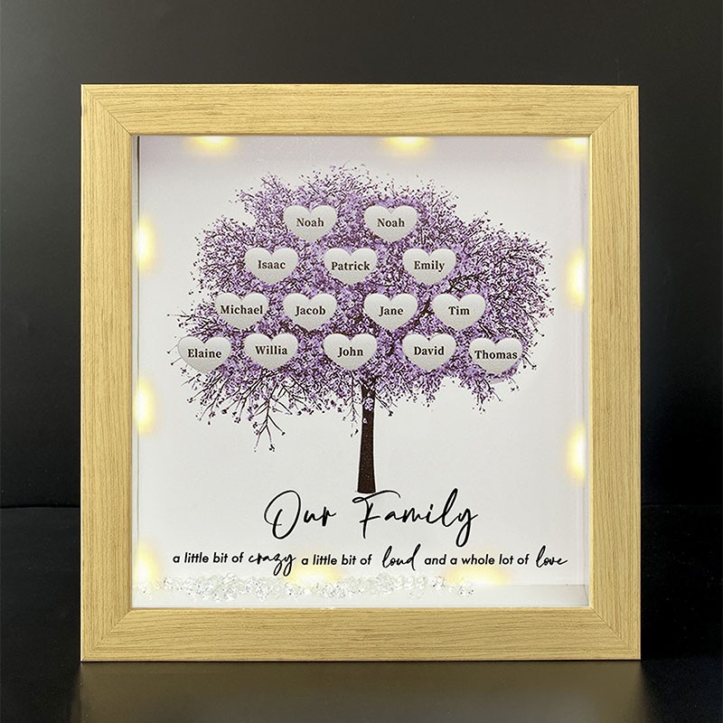 Personalised Family Tree Name Frame Home Decor For Mother's Day Christmas