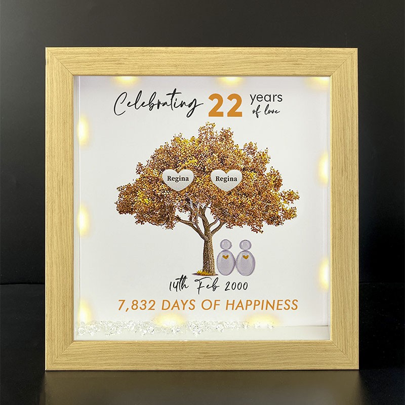Personalised Family Tree Name Frame Home Decor Celebrating Day Anniversary