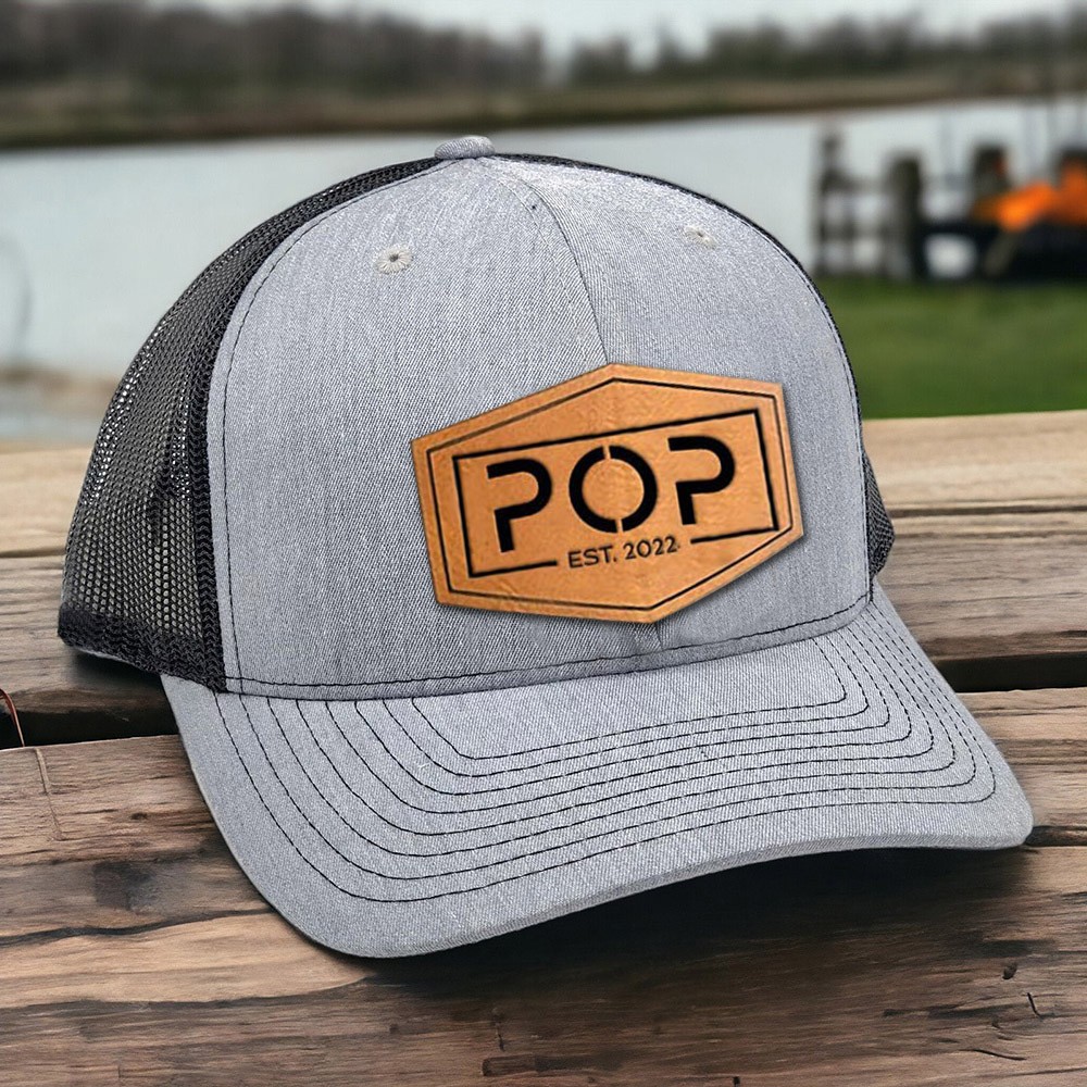 Personalised Pop Patch Hat with Est Date For Father's Day Gift