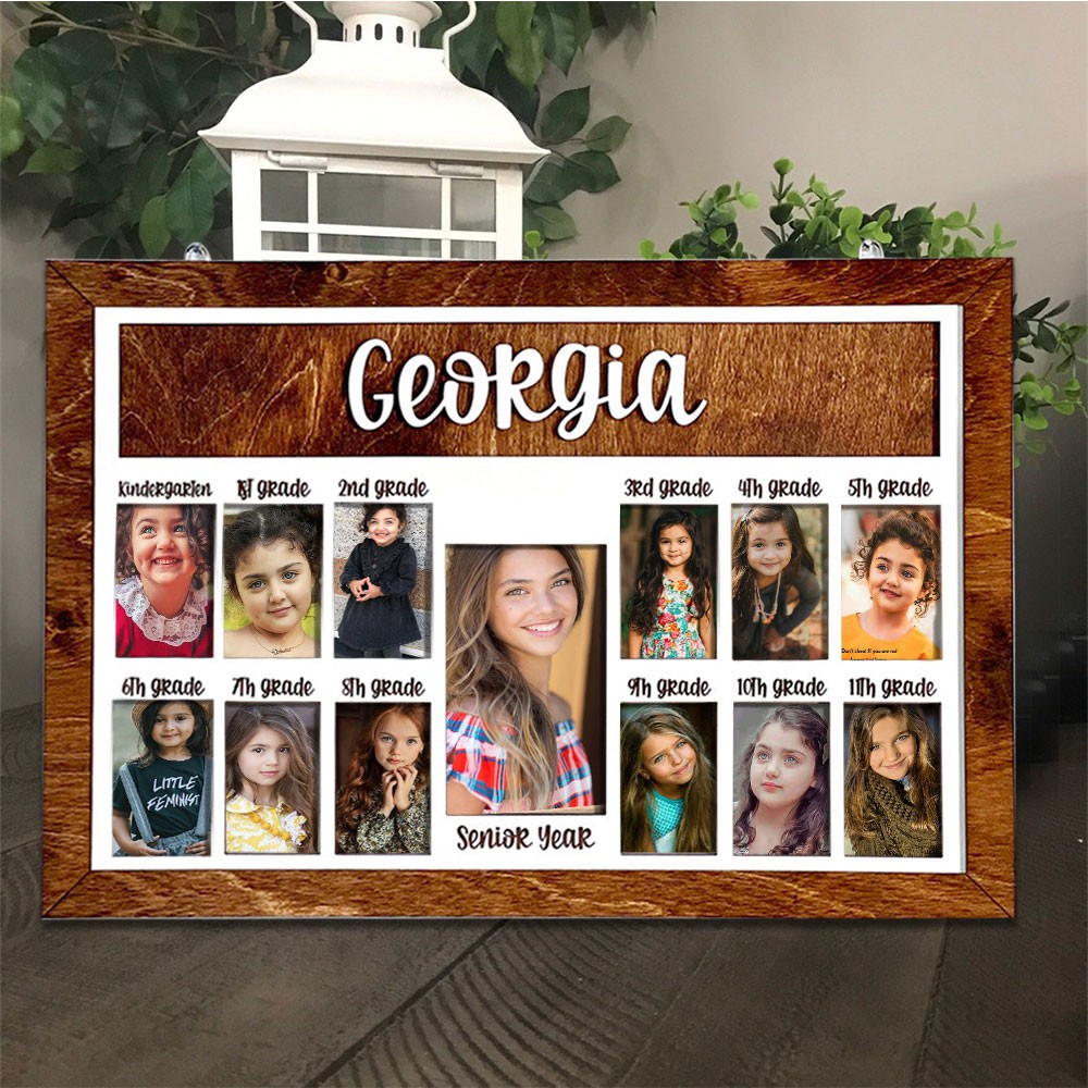 Personalised 3D K-12 School Years Photo Frame Display Back to School Gifts