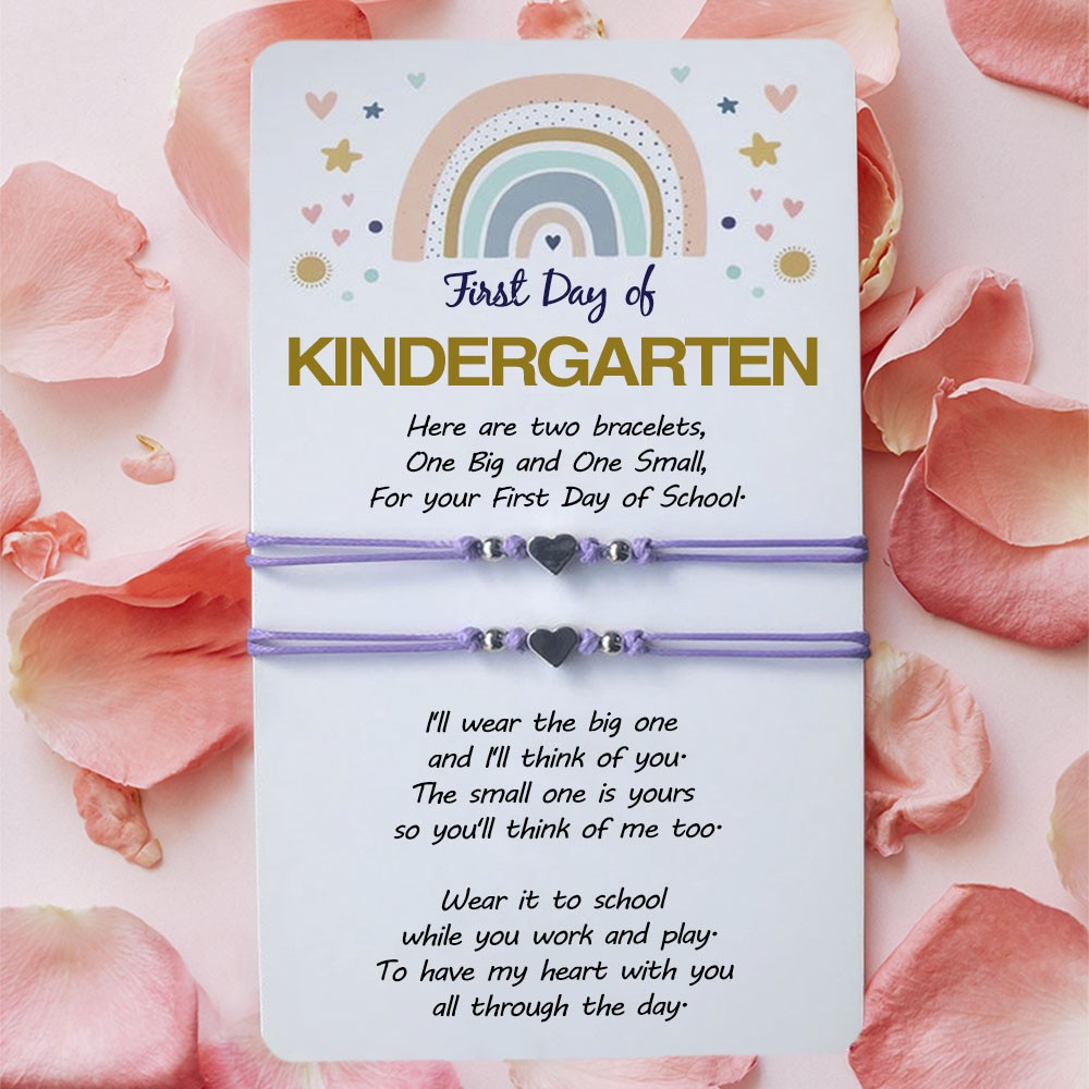 First Day of Kindergarten Back to School Bracelets Mummy and Me Gifts