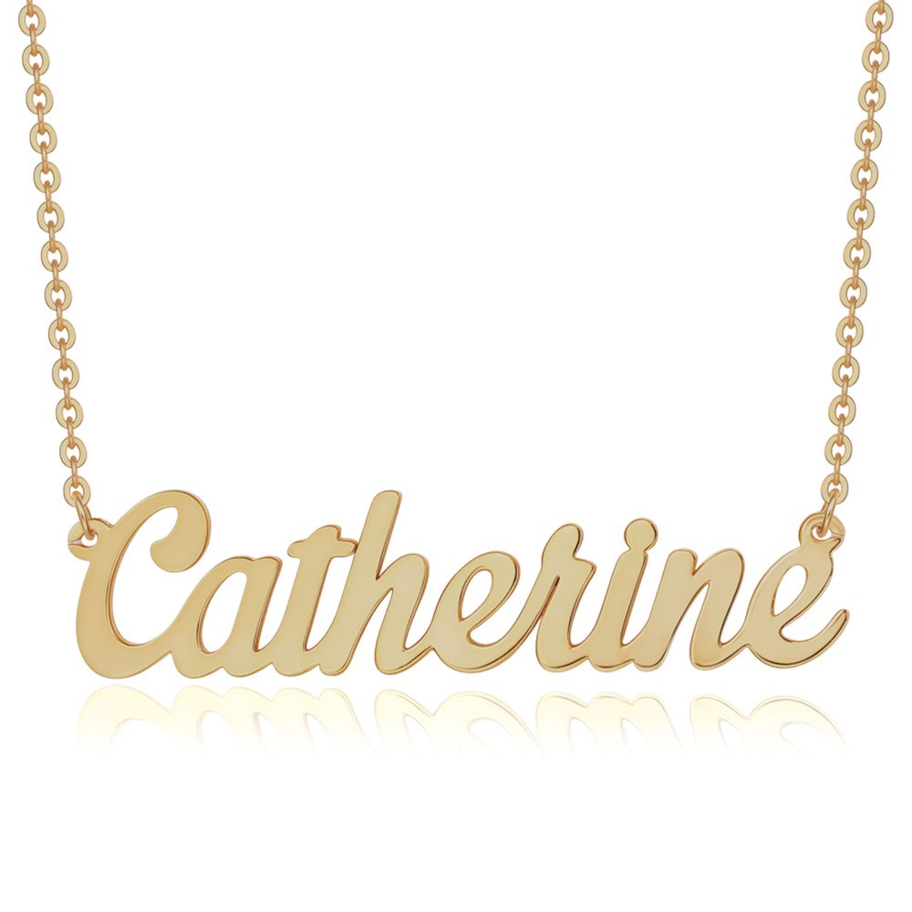 Personalised Name Necklace Customized " Carrie" Style Name Engraving Necklace