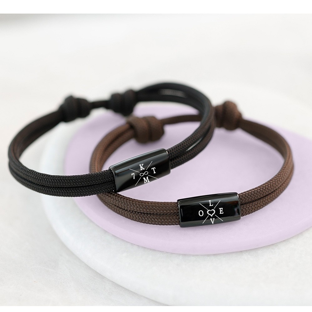 Personalised Men's Bead Bracelet For Husband Boyfriend Gift Ideas