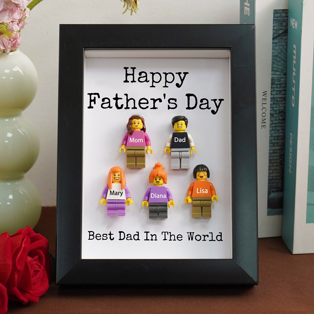 Personalised Dad Kid Figures For Father's Day Gift