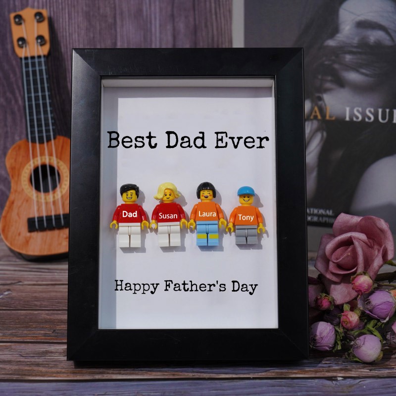 Personalised Dad Kid Figures For Father's Day Gift Best Dad Ever