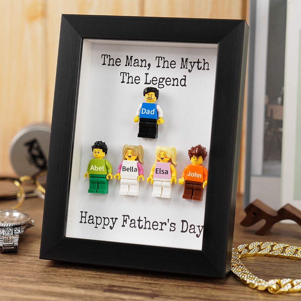 Personalised Dad Kid Figures For Father's Day Gift The Man The Myth The Legend
