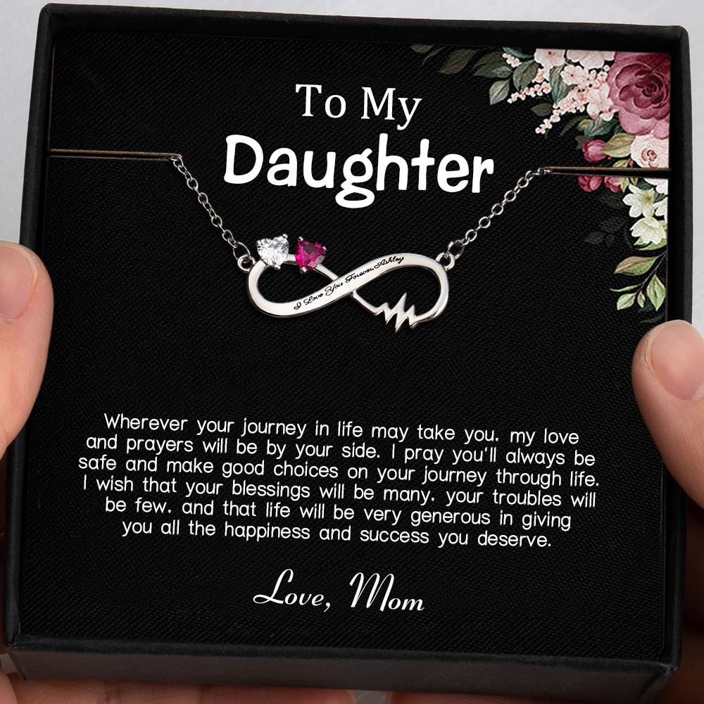 Personalised To My Daughter From Mum Infinity Necklace