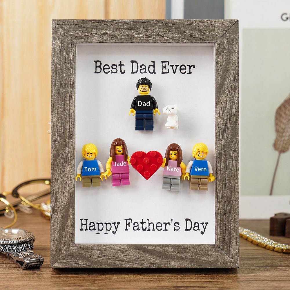 Personalised Dad Kid Figures For Father's Day Gift Best Dad Ever