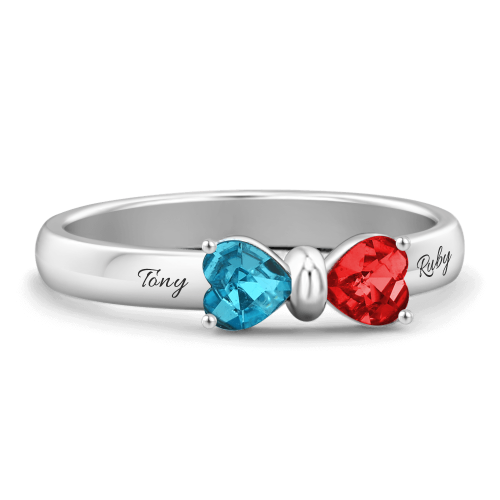 Birthstone Adorable Bow Ring