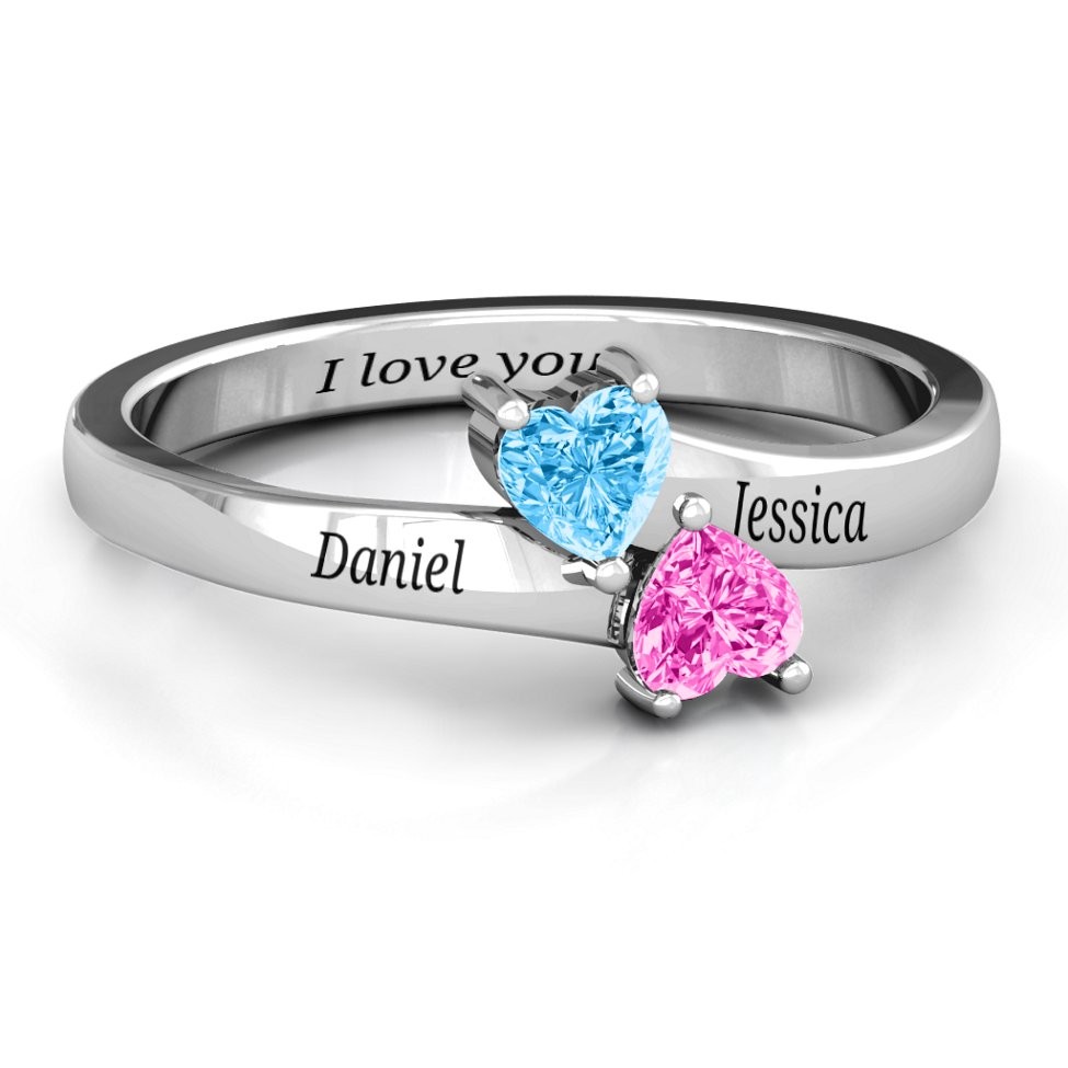 Promise Engraved Birthstone Ring