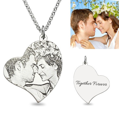 Personalized Photo-engraved Necklace