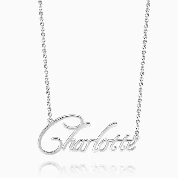 Personalised "Carrie" Style Name Necklace
