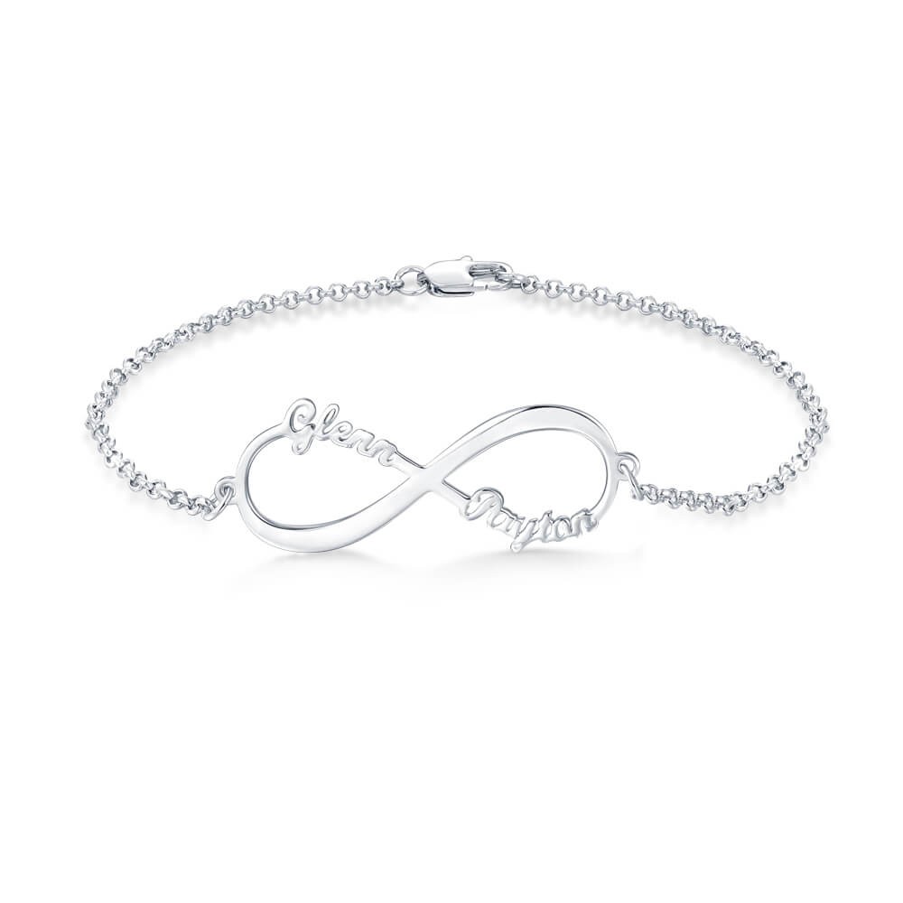 Personalised Infinity Charm Bracelet