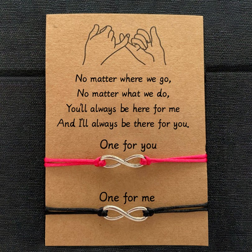 Personalised Best Friend Sister Friendship Bracelets For 2