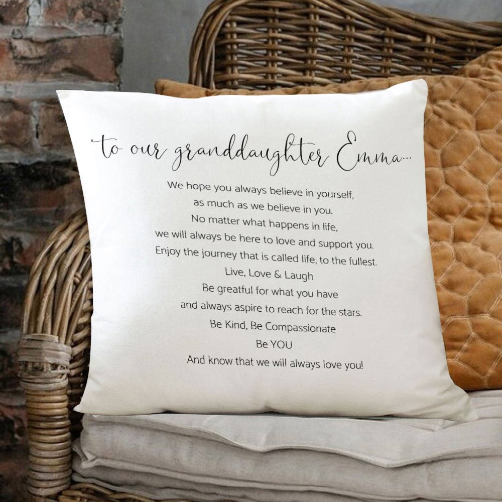 Personalised To My Granddaughter Pillow Gift Ideas For Girl