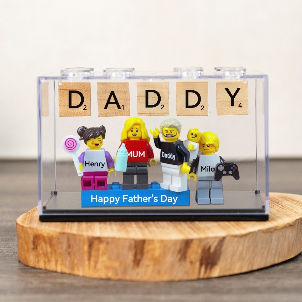 Personalised Tiny Figure With Box For Dad Father's Day Gift Ideas