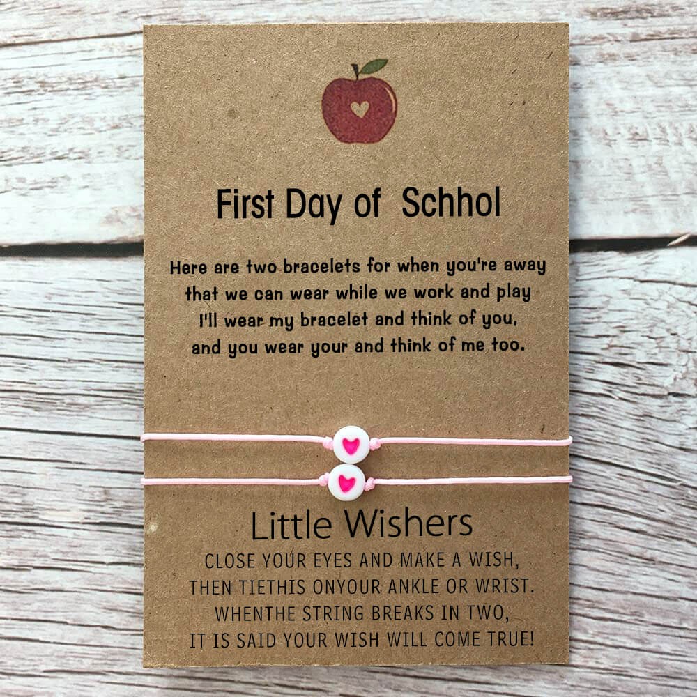 First Day of School Back to School Mummy and Me Bracelets