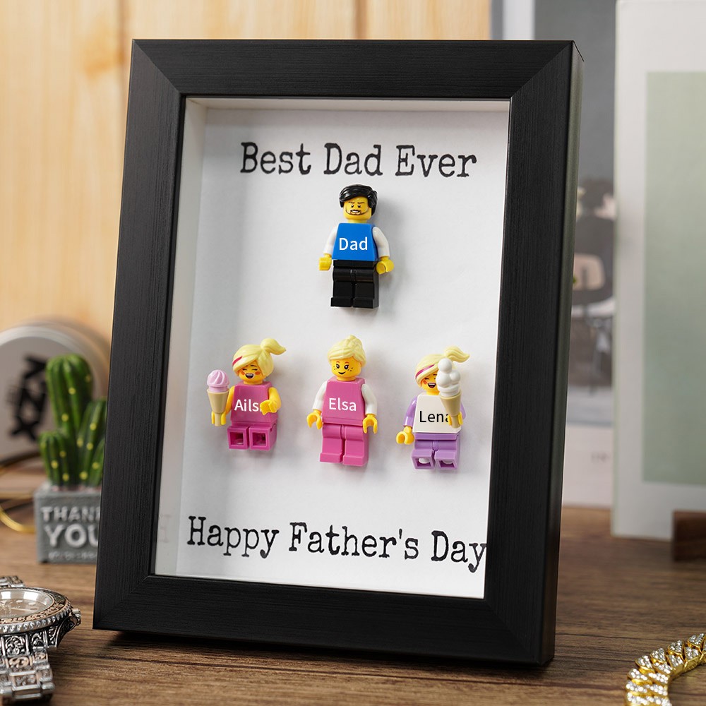 Personalised Dad Kid Figures For Father's Day Gift Best Dad Ever