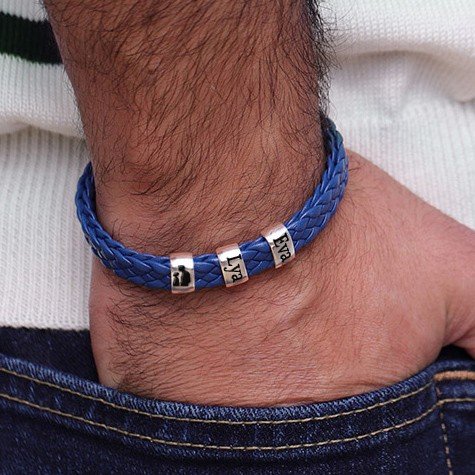 Personalised Men's Bead Bracelet Gift For Father's Day Gift Ideas
