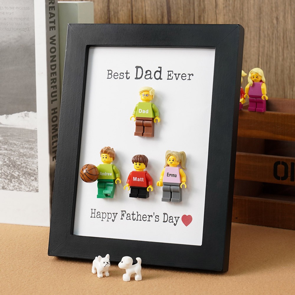Personalised Dad Kid Figures For Father's Day Gift