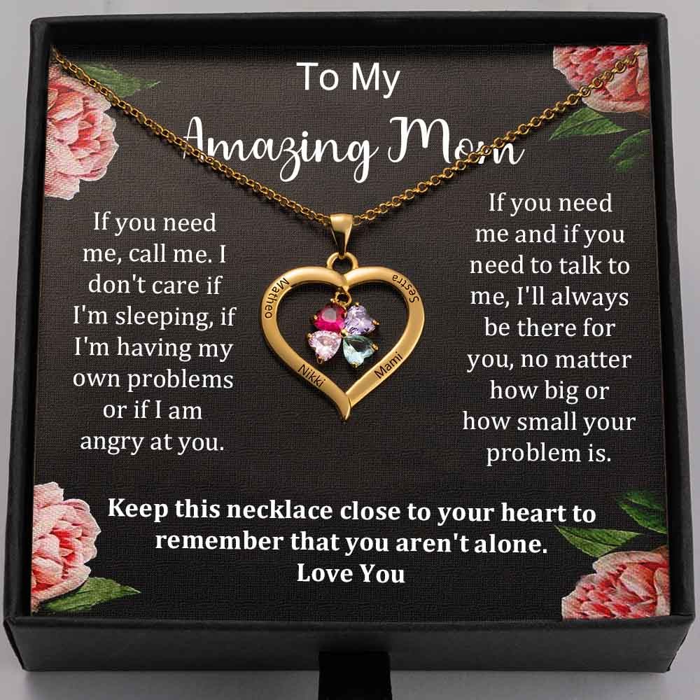To My Mum Necklace Gift From Daughter Son Gift Ideas For Mother's Day Birthday