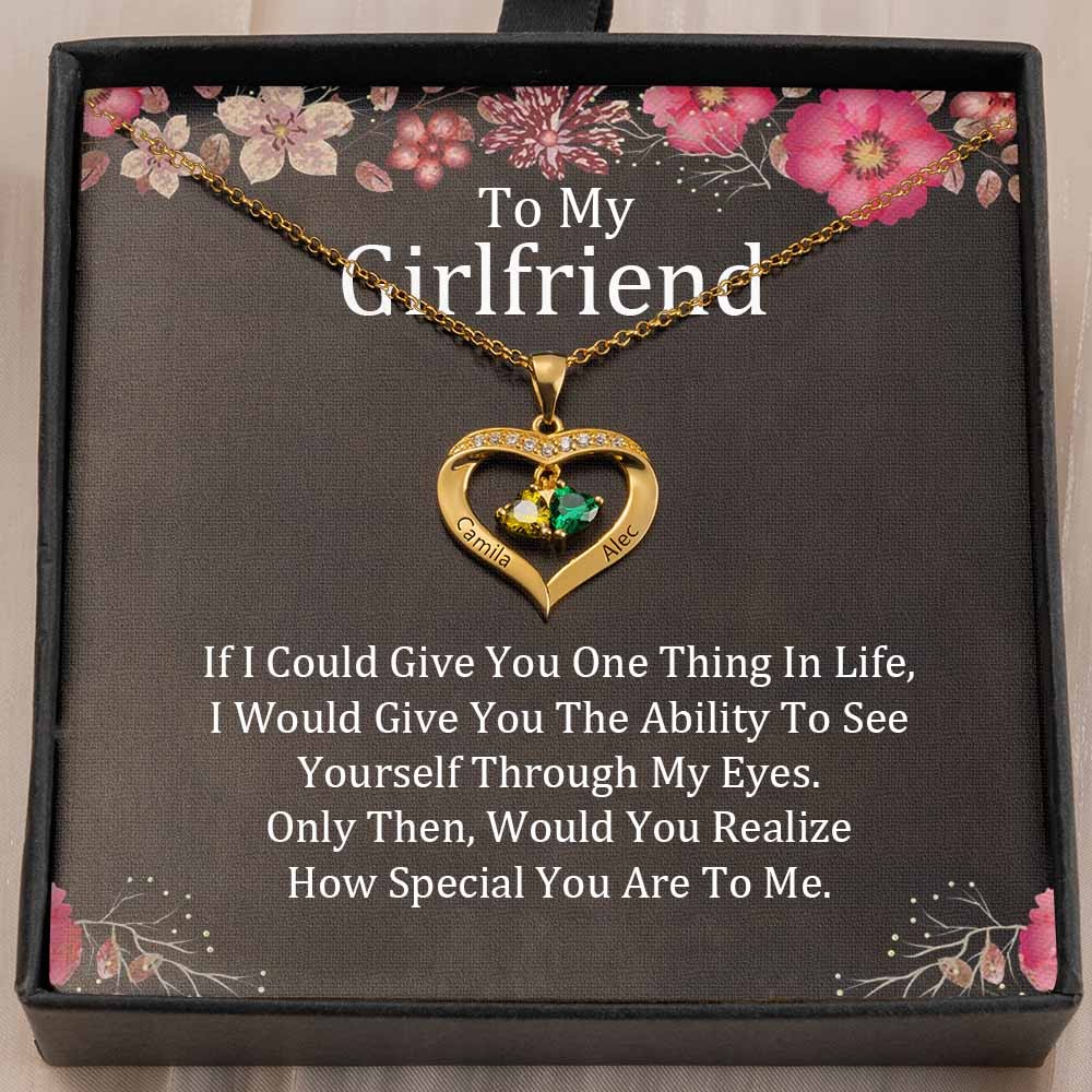 Personalised To My Girlfriend Necklace Gift Ideas For Her Anniversary Birthday Valentine's Day