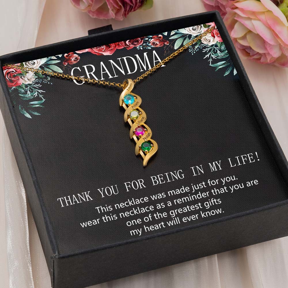 Personalised To My Grandma Necklace From Grandkids Gift Ideas For Grandma Mother's Day