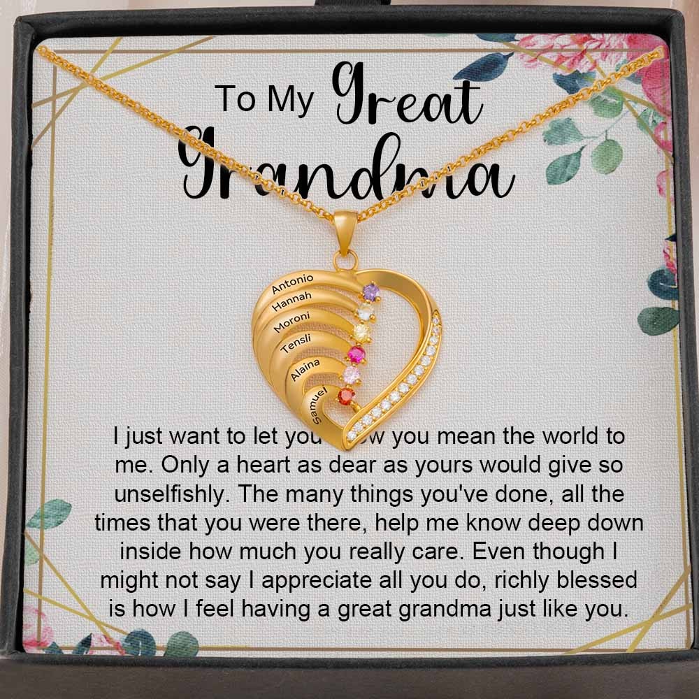Personalised To My Grandma Necklace Gift Ideas For Grandma Mother's Day Birthday