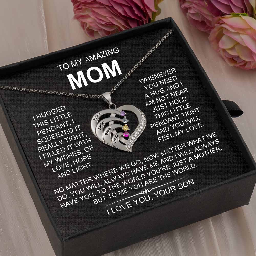 Personalised To My Mum Necklace From Son Gift Ideas For Mother's Day Birthday