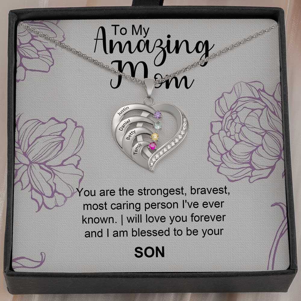 Personalised To My Mum Necklace From Son Gift Ideas For Mother's Day Birthday