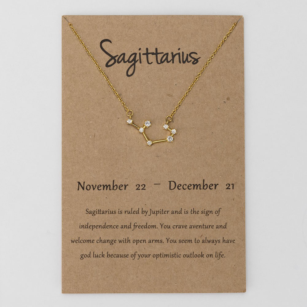 Personalised Constellation Zodiac Celestial Sagittarius Necklace