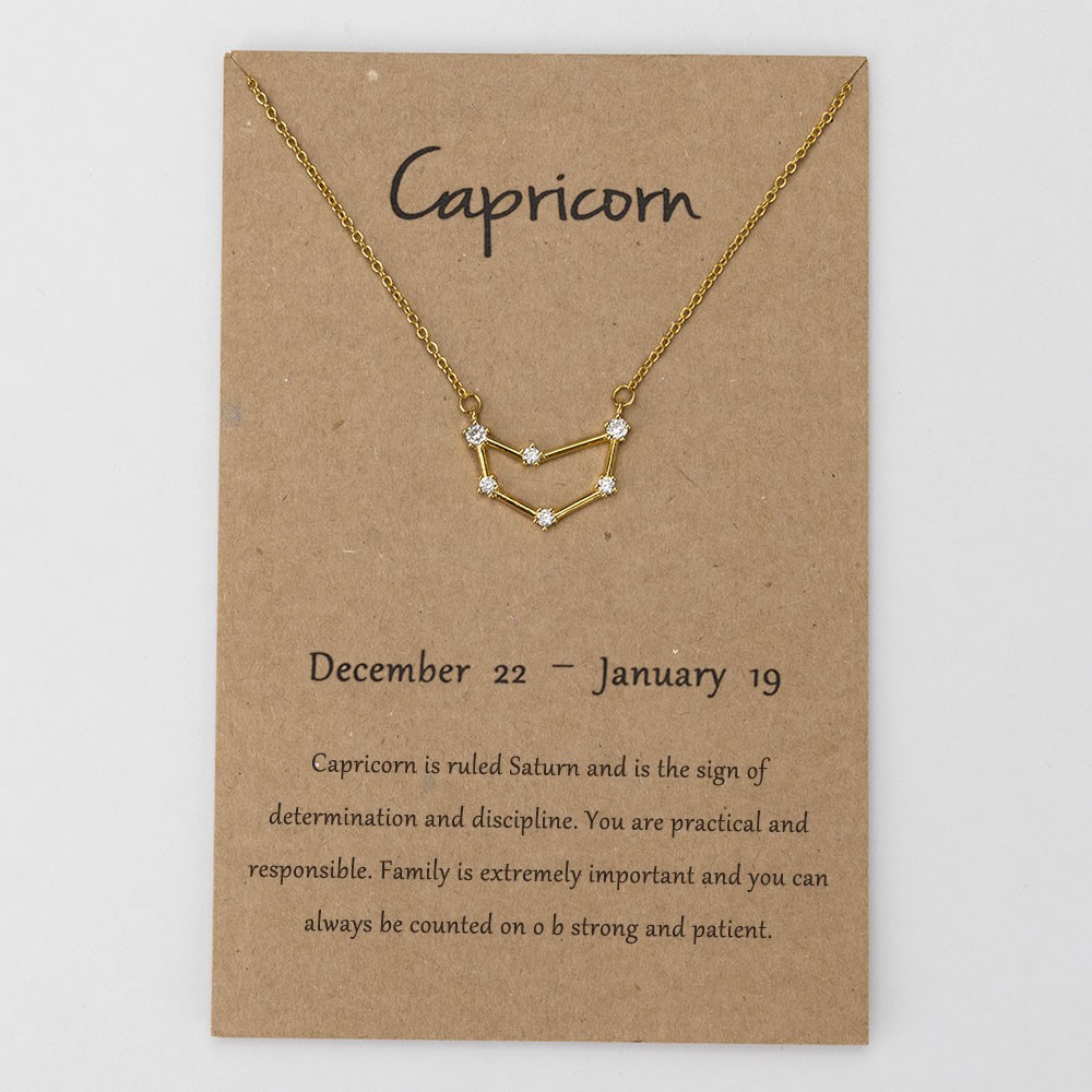 Personalised Constellation Zodiac Celestial Capricornus Necklace