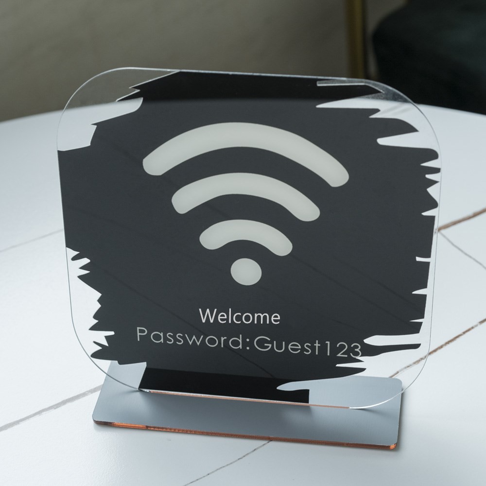 Personalised WiFi Business Social Media Sign