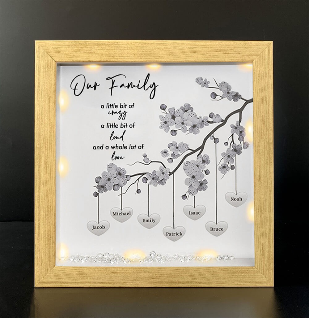 Personalised Family Tree Name Frame Home Decor