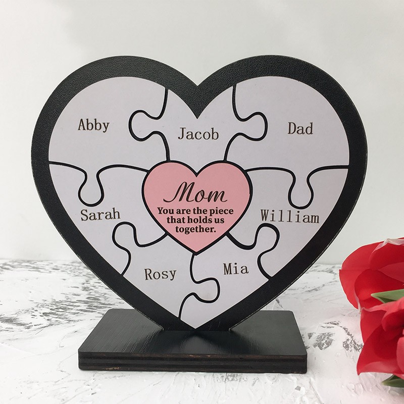 Personalised Frame Mum You Are The Piece That Holds Us Together Puzzles Pieces Name Sign Home Decor