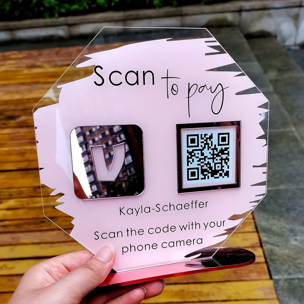 Personalised Octagon Venmo Payment QR Code Sign