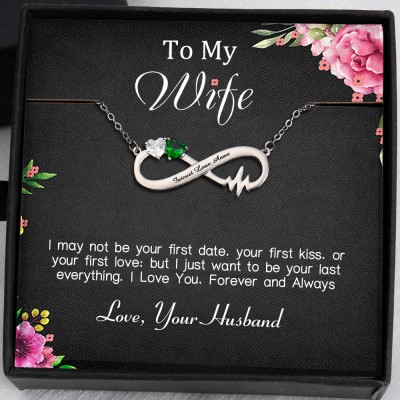 Personalised To My Wife Infinity Necklace