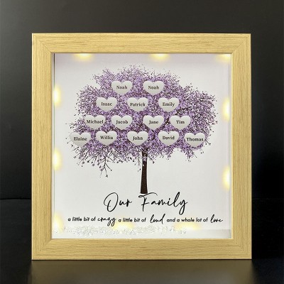 Personalized Family Tree Name Frame Home Decor For Mother's Day Christmas