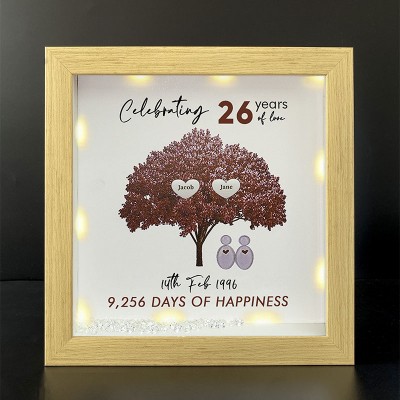 Personalized Family Tree Name Frame Home Decor Celebrating Day Anniversary