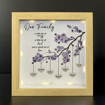 Personalised Family Tree Name Frame Home Decor For Mother's Day Christmas