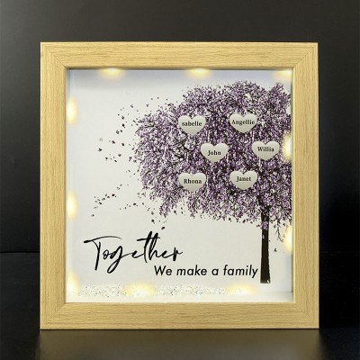 Together We Made a Family Personalised Family Tree Name Frame Home Decor