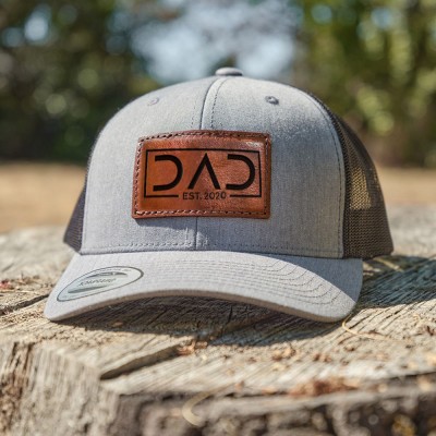 Personalised DAD Patch Hat with Est Date For Father's Day Gift