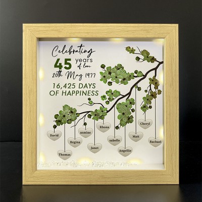 Personalised Family Tree Name Frame Home Decor Celebrating Day Anniversary