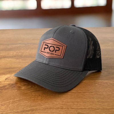Customized Pop Patch Hat with Est Date For Father's Day Gift