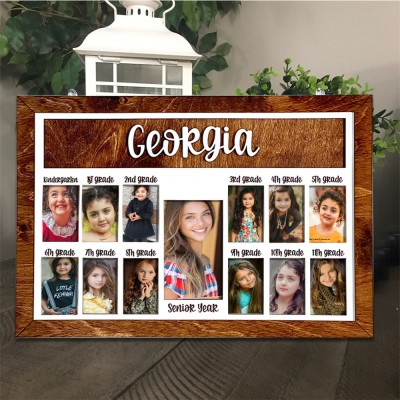 Personalised 3D K-12 School Years Photo Frame Display Back to School Gifts