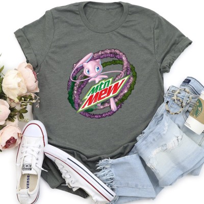 Customized Cartoon Pattern Round Neck T-Shirt The Best Gift For Father's Day