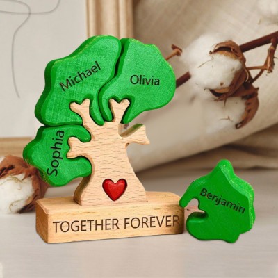 Personalised Wooden Tree Family Puzzle Home Decor Keepsake Gift For Christmas