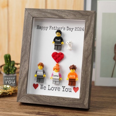 Personalised Dad Kid Figures For Father's Day Gift