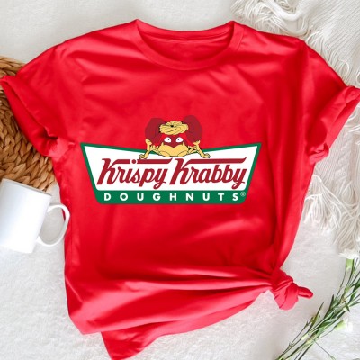 Customized Cartoon Pattern Round Neck T-Shirt The Best Gift For Father's Day